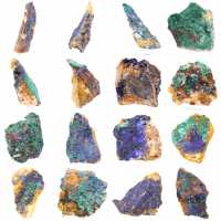 Mineral en bruto Azurita Malaquita
