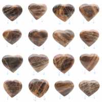 Corazón de piedra lunar negra Corazón de piedra lunar negra