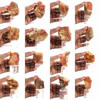 Cristales de piedra de vanadinita