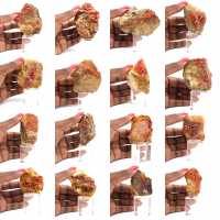 Cristales de piedra de vanadinita