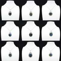 Colgante de gota de labradorita Colgante de gota de labradorita