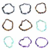 Pulsera de obsidiana de nieve