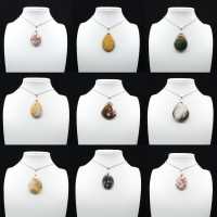 Colgante de gota de jaspe imperial