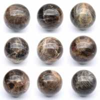 Piedra lunar negra de Madagascar