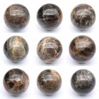 Piedra lunar negra de Madagascar