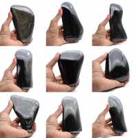 Obsidiana dorada de forma libre