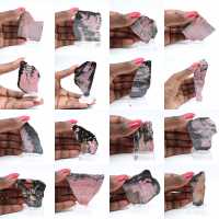 Rebanada de rodonita pulida calidad para decoración