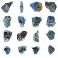 Rebanada de azurita malaquita para colección mineral