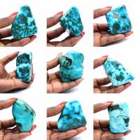 Piedra pulida en crisocola del Congo