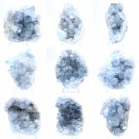 Geoda de celestita azul, formación natural de Madagascar