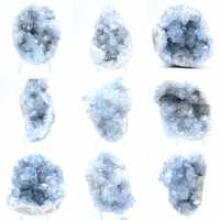 Geoda de celestita azul, formación natural de Madagascar Geoda de celestita azul, formación natural de Madagascar