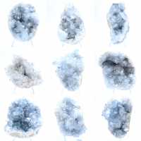 Geoda de celestita azul, formación natural de Madagascar Geoda de celestita azul, formación natural de Madagascar