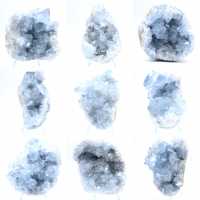 Geoda de celestita azul, formación natural de Madagascar Geoda de celestita azul, formación natural de Madagascar