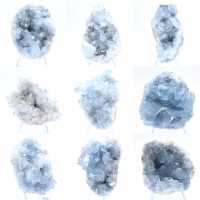 Geoda de celestita azul, formación natural de Madagascar Geoda de celestita azul, formación natural de Madagascar