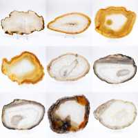 Rebanada de ágata brasileña natural