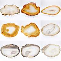 Rebanada de ágata brasileña natural