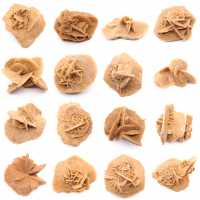 Pequeña Rosa del Desierto de Marruecos: fragmento geológico natural