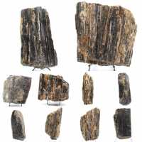 Ejemplar de turmalina negra en bruto - Origen Madagascar Ejemplar de turmalina negra en bruto - Origen Madagascar