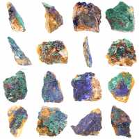 Mineral en bruto Azurita Malaquita