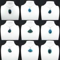 Colgante de apatita azul de Madagascar - Piedra natural