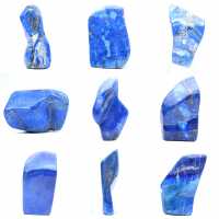 Adorno mineral de lapislázuli azul profundo de Afganistán