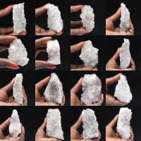 Cuarzo bruto de Marruecos, cristales con inclusiones de goethita.