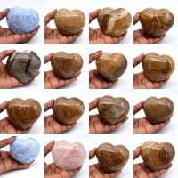 Corazón de calcita azul