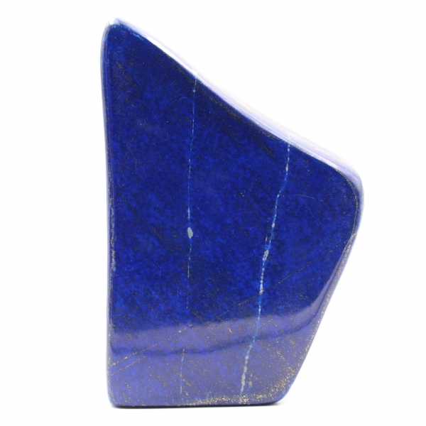 Bloque de piedra de lapislázuli con forma ornamental abstracta