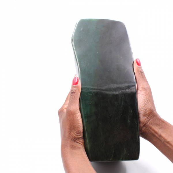 Jade Stone Nephrite forma libre de adorno