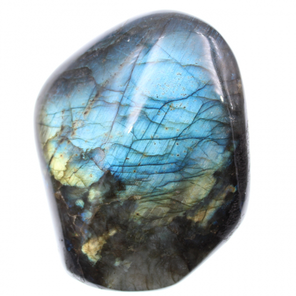 Piedra decorativa labradorita, reflejos azules