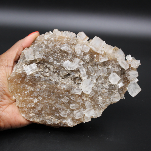 Cristales de sal de roca