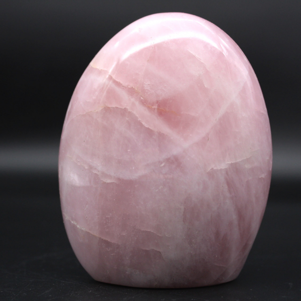 Piedra de cuarzo rosa de forma libre