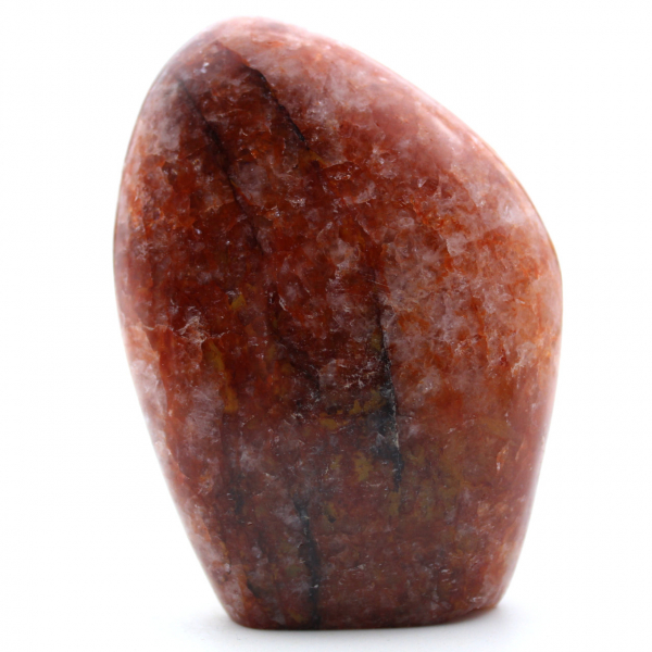 Piedra de cuarzo rojo natural