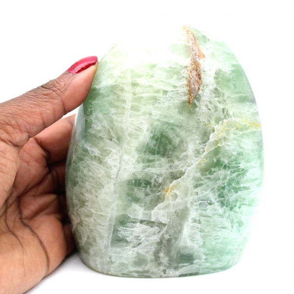 Piedra decorativa de fluorita verde
