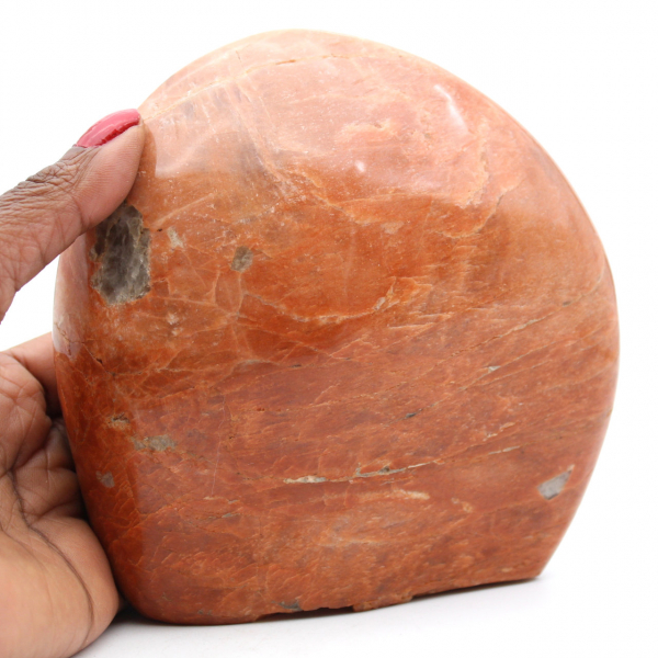 Piedra ornamental rosa microline moonstone de Madagascar
