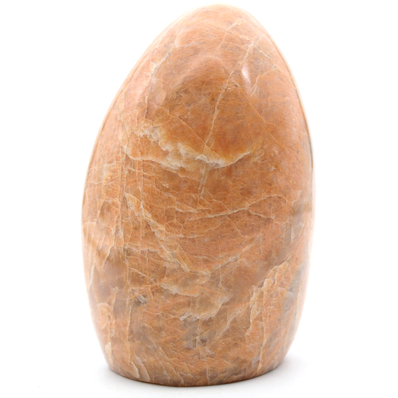 Piedra de luna rosa microlina natural para adorno