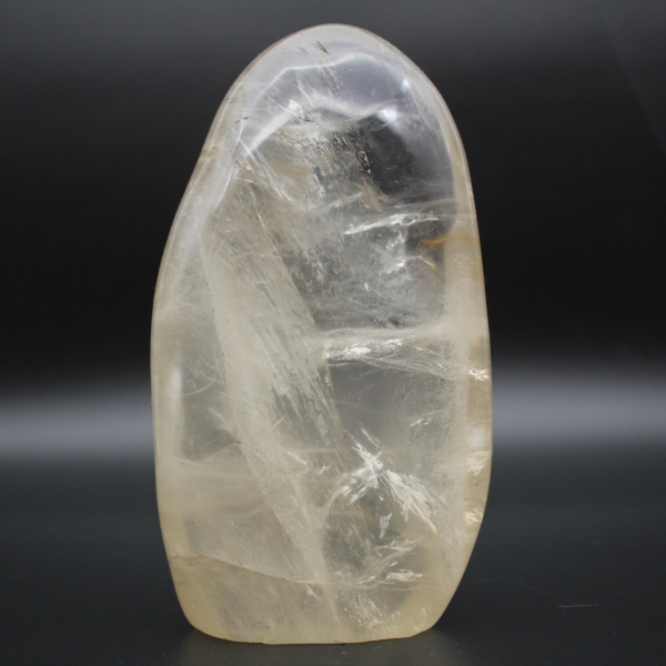 Piedra de cuarzo de cristal de roca pulida