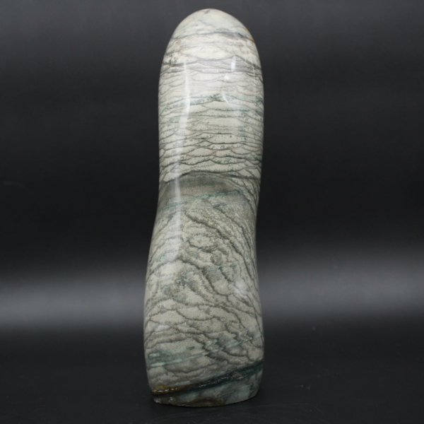 Piedra de jaspe con cinta gris natural