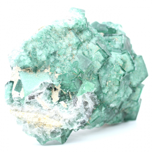Cristales cúbicos de fluorita en matriz de 2,5 kilo
