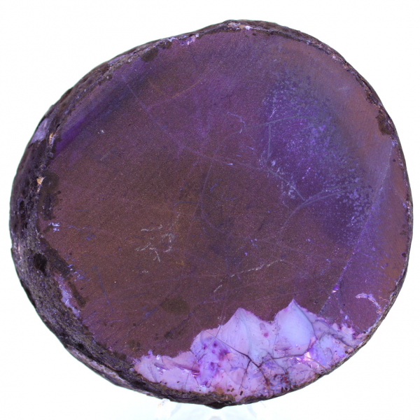 Rebanada de ágata morada de Brasil