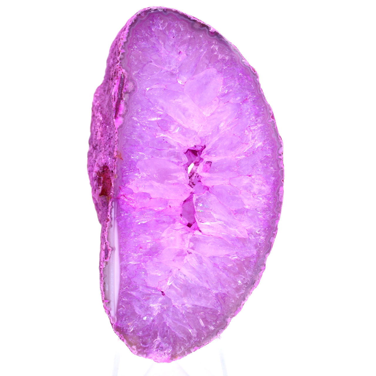 Rebanada de ágata rosa de Brasil