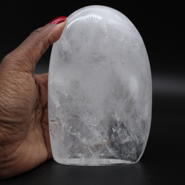 piedra de cristal de roca pulida