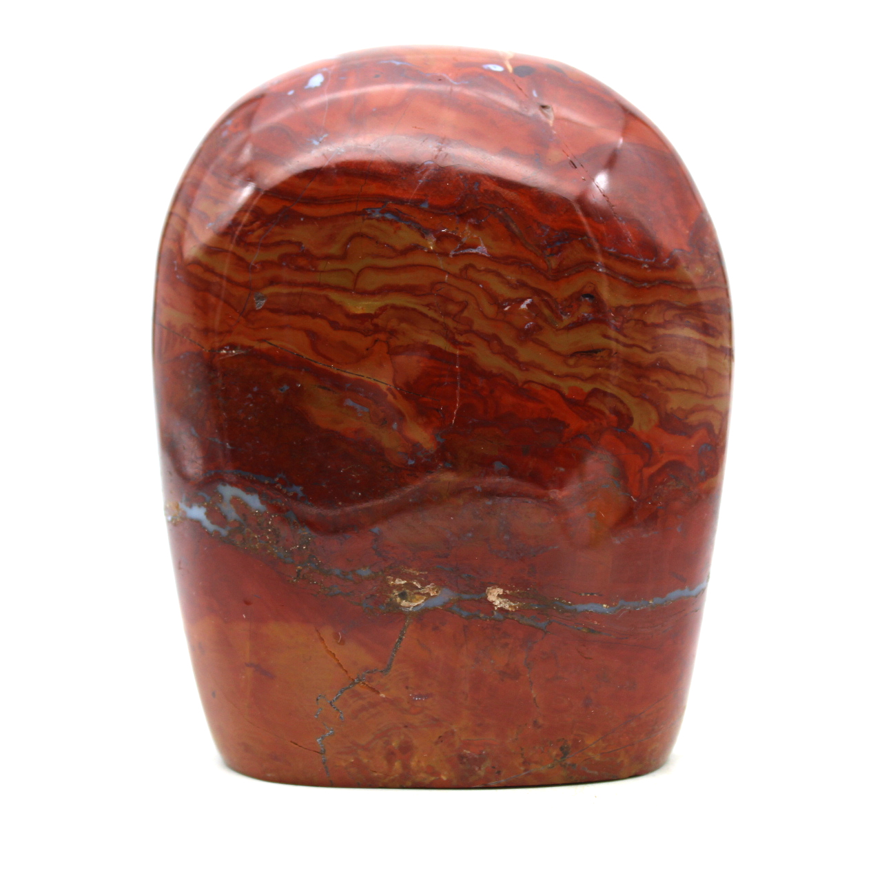 Piedra de jaspe rojo pulido