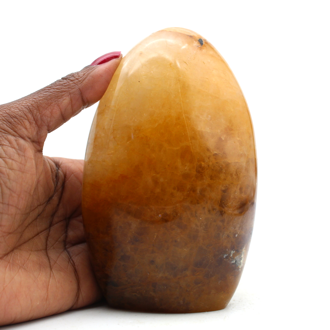 Piedra de cuarzo amarillo natural