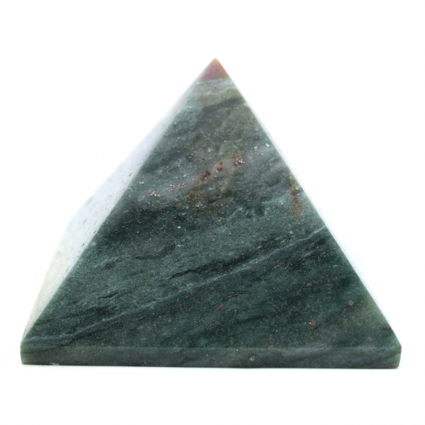 Pirámide de jaspe verde