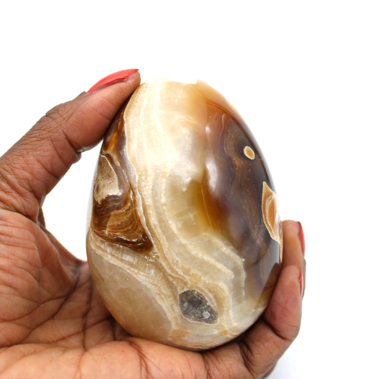 Huevo mineral de ágata