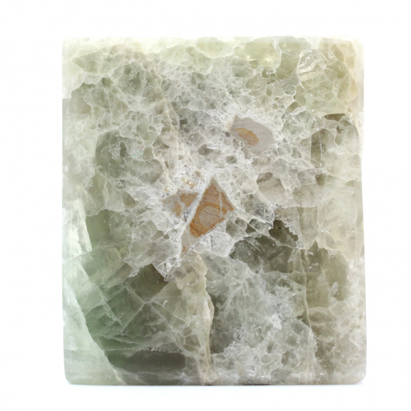 Bloque de hexaedro de fluorita verde