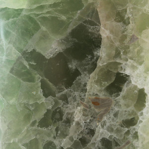 Heptaedro de fluorita verde