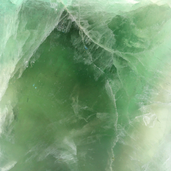 Octaedro de fluorita verde