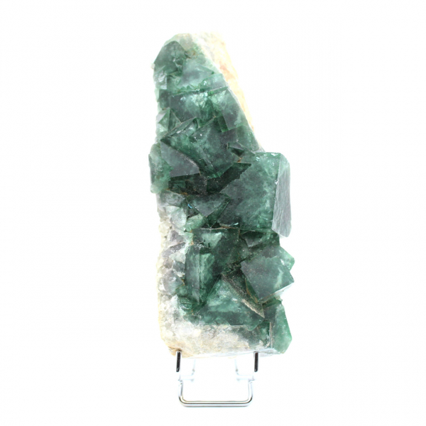Piedra de fluorita natural cristalizada